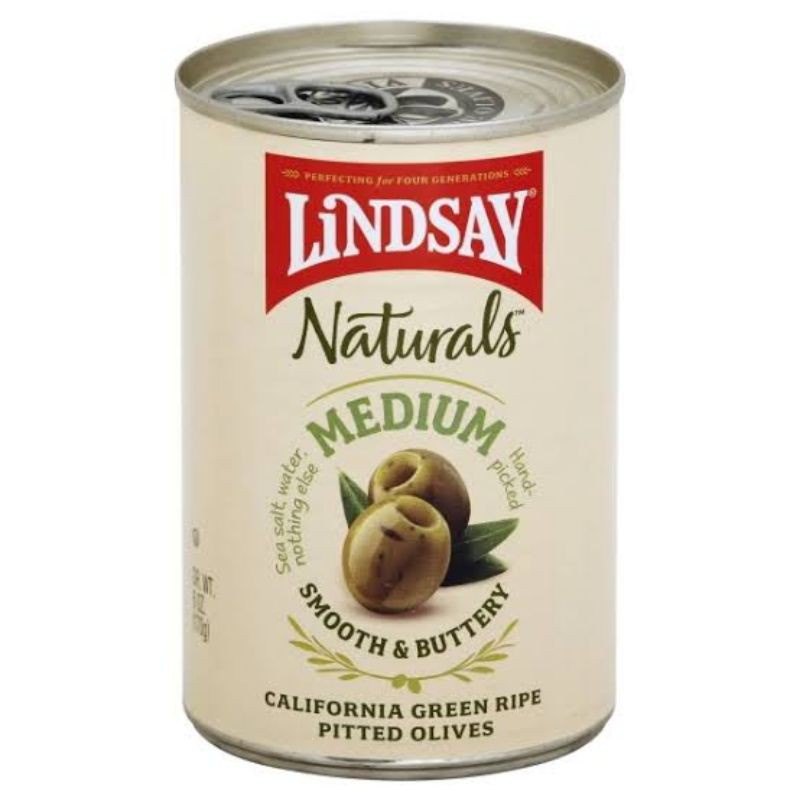 

lindsay natural medium green olive can 170gr