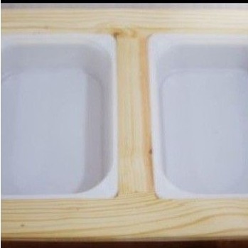 Ready Stock meja sensory anak dengan trofast penutup Whiteboard