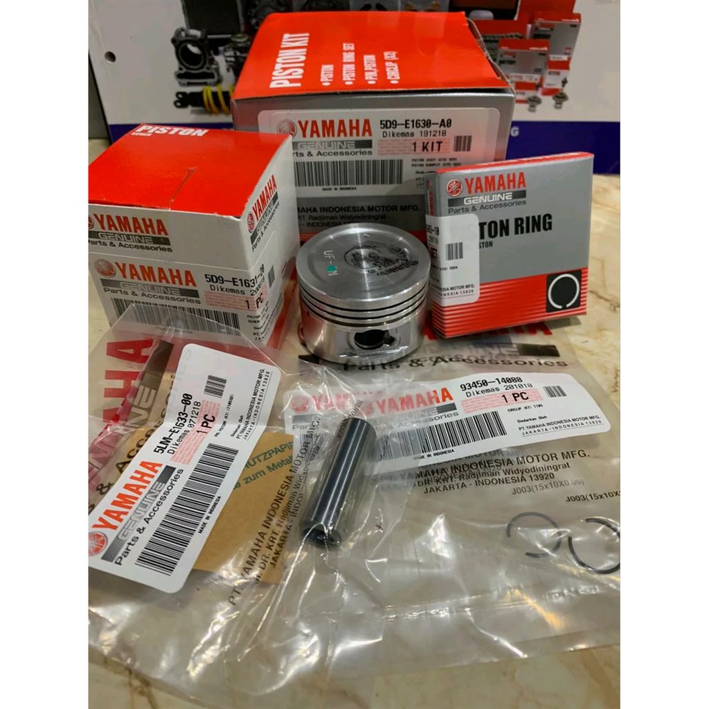 PISTON KIT RING SEHER VEGA ZR NEW JUPITER Z ASLI ORI YAMAHA 5D9-E1630-A0