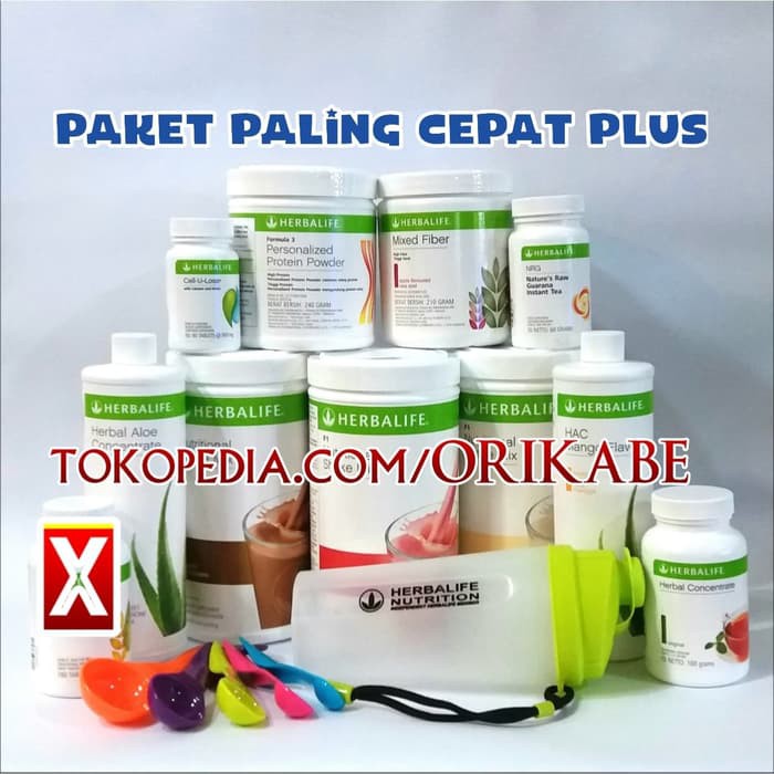 Paket Paling Cepat Plus Herbalife Herbal life Paket Diet Herbalife ORIGINAL