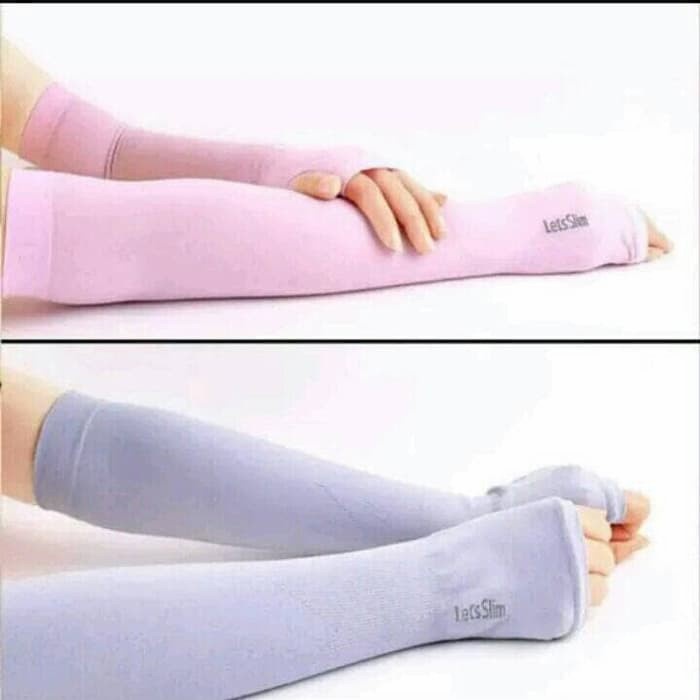 MANSET TANGAN LET'S SLIM HANDSOCK ARM SLEEVE ANTI UV / MANSET TANGAN OLAH RAGA MURAH