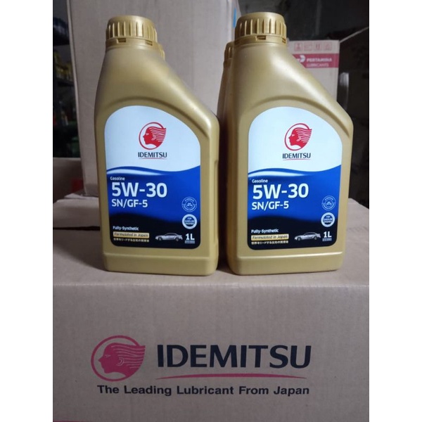 Jual IDEMITSU 5W-30 SN FULLY SYNTHETIC 1 LITER - JAMIN ASLI (OLI MESIN ...