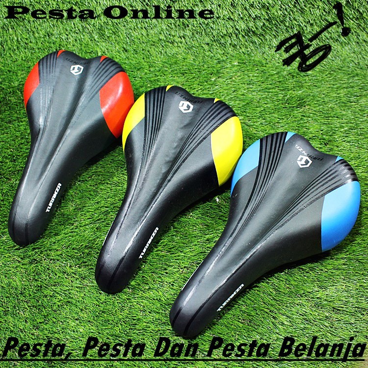 Sadel Sepeda MTB Turanza Aneka Motif Warna Ukuran Medium Empuk