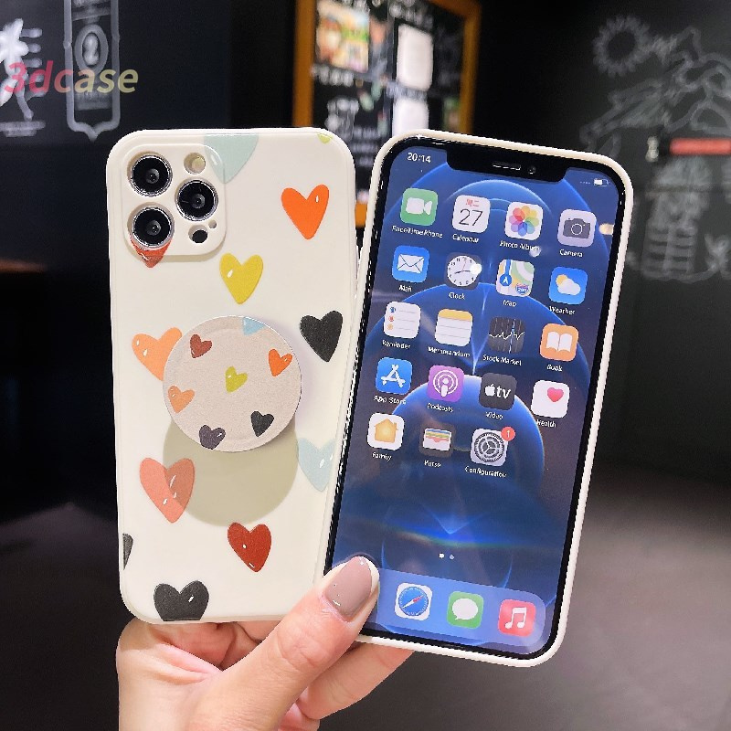 Soft Case Realme 5i 5 7i C11 2021 C21Y C15 C21 C25 C20 C12 C3 C25S 5S 6i C17 C1 C25Y C2 C3i C20A realme Narzo 20 10 10A 20A 30A A54 A15 A16 A9 A5 A7 A5S A95 A53 A33 Y12 Y20 A12 Cute cartoon illustration Soft TPU Case With holder