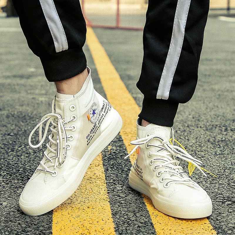 Sneakers Cowok Summer Breathable Leather Mesh Men Shoes Quality Sneakers High Top Shoes Men Shopee Indonesia