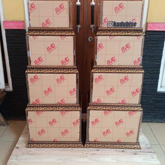 

AKSESORIS PERNIKAHAN PAKET 2 SET / 8 BOX HANTARAN SESERAHAN ACRYLIC / AKRILIK PERLENGKAPAN PESTA CRAFT
