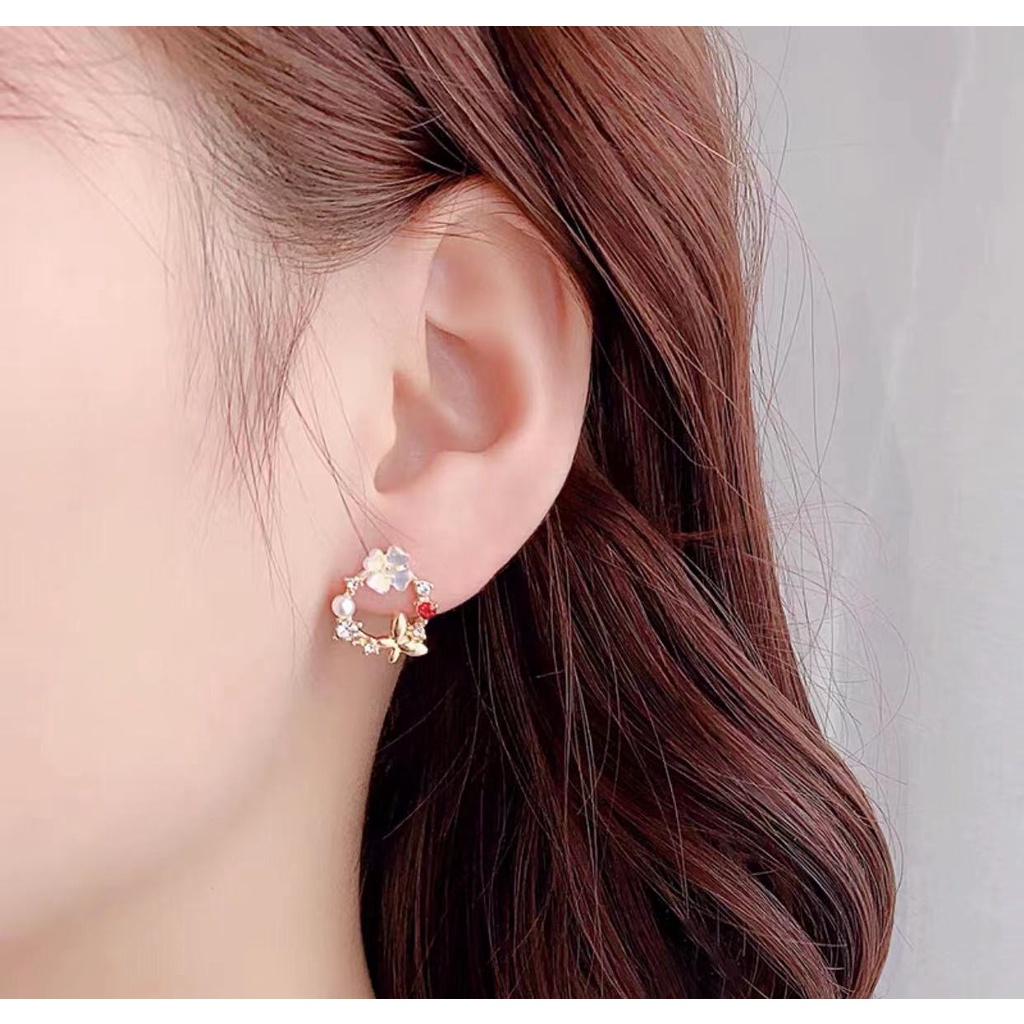 Anting wanita model korea anti karat A008