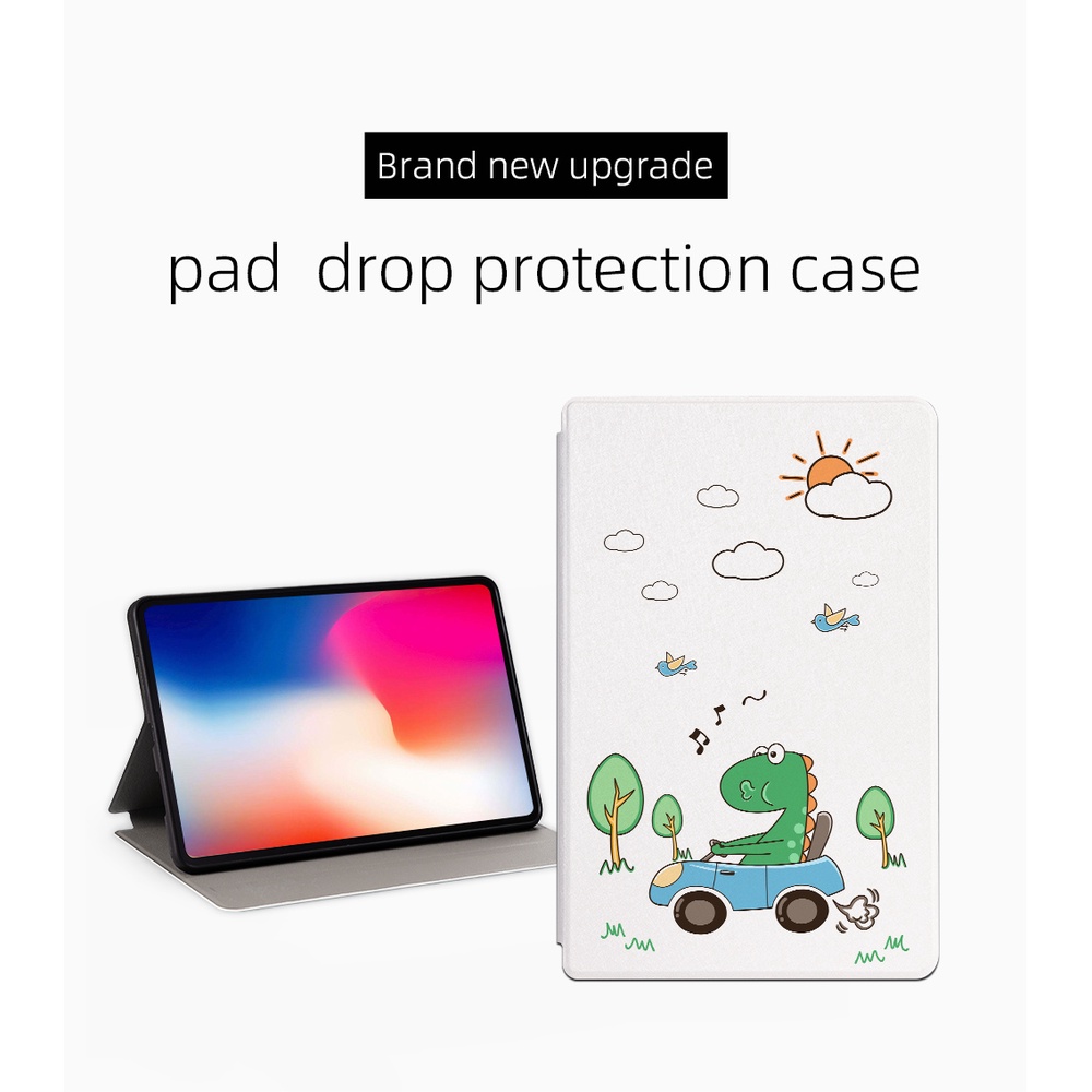 [Ready Stock] Untuk Xiaomi Mi Pad4Plus 10.1-inch/Mi Pad4 8.0-inch (2018) Tablet Pelindung Case Pola Fashion Kartun Anime Stand Flip Cover