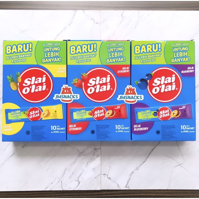 

[PROMO!!] Roma Slai Olai 1 PAK isi 10x32gr - Biskuit isi nikmat diskon