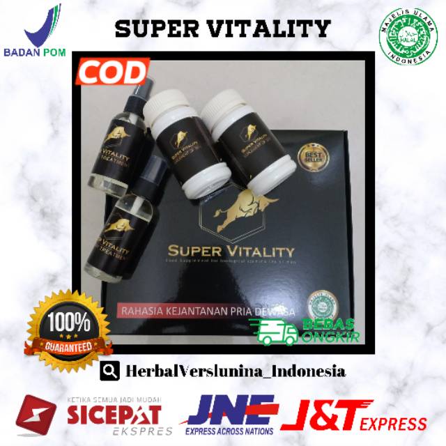 SUPER VITALITY | Stamina Pria Pembesar dan Tahan Lama BPOM HALAL