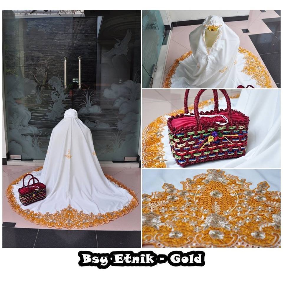 Mukena Dewasa Bsy Etnik Tas Rotan