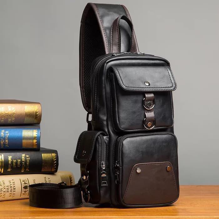 GRATIS ONGKIR TAS SLEMPANG KULIT PRIA TAS SELEMPANG PREMIUM 9852 