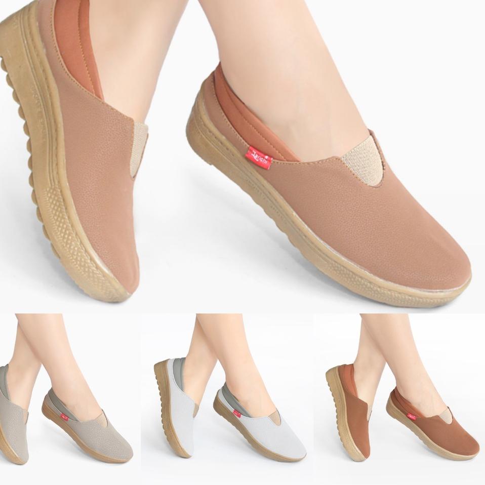 ((TERMURAH)) Sepatu Wanita Korean Style Sepatu Wanita Slip on Kasual Terlaris