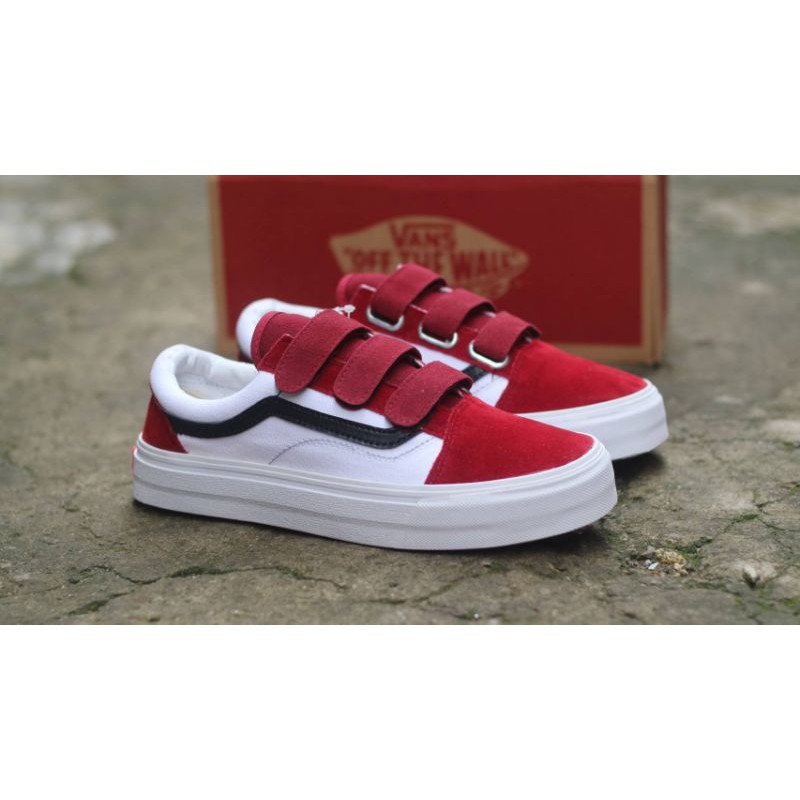 Sepatu Vans Oldskool Velcro. Ukuran 36-43. Grade Ori