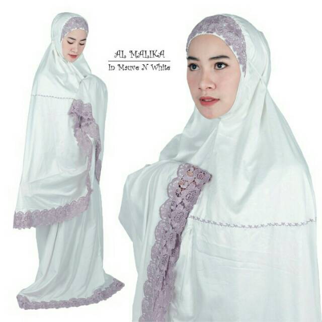 Mukena silky semi sutra Al-Malika