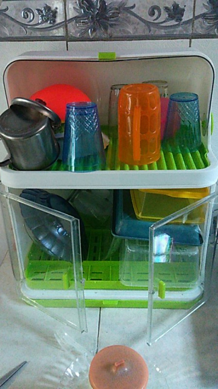 Rak Piring Mangkuk Sendok Tempat Pengering Alat Dapur Rak Wastafel