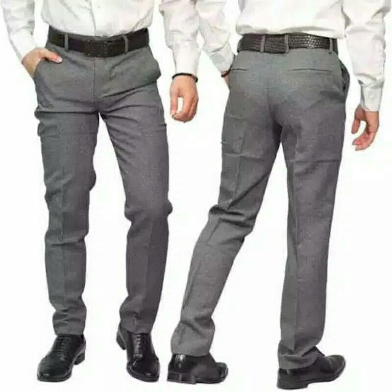 (Bayar di tempat)Celana formal model slim/panjang bahan kerja/kantor size 27-38