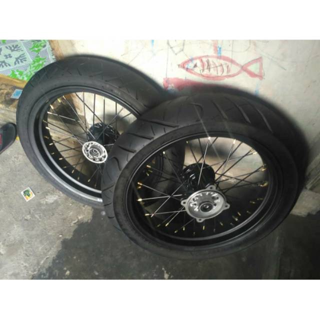 Whellset roda supermoto klx