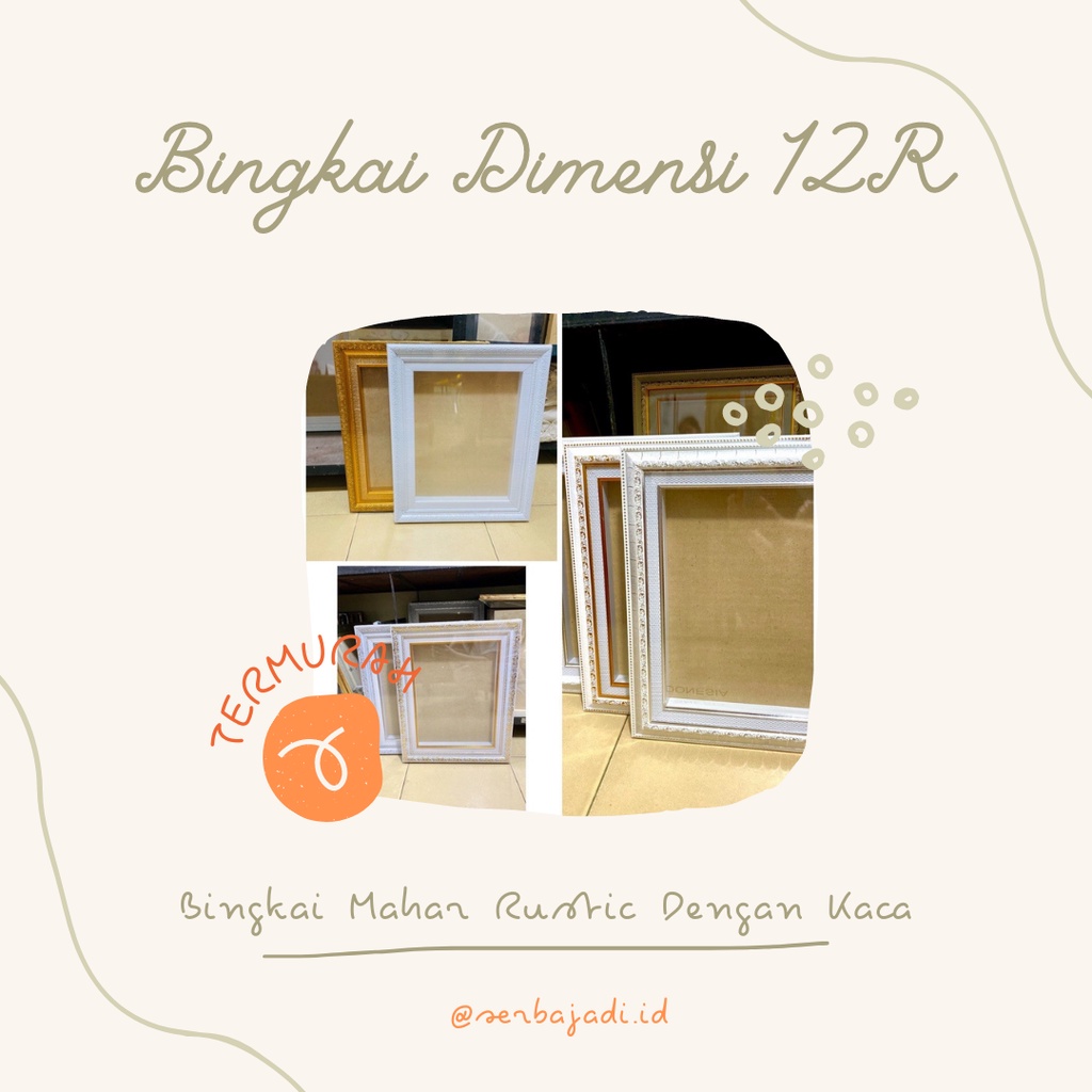 Bingkai 3D 12R / Bingkai Dimensi / Bingkai Mahar / Bingkai Pop-up 12x16inchi Linen