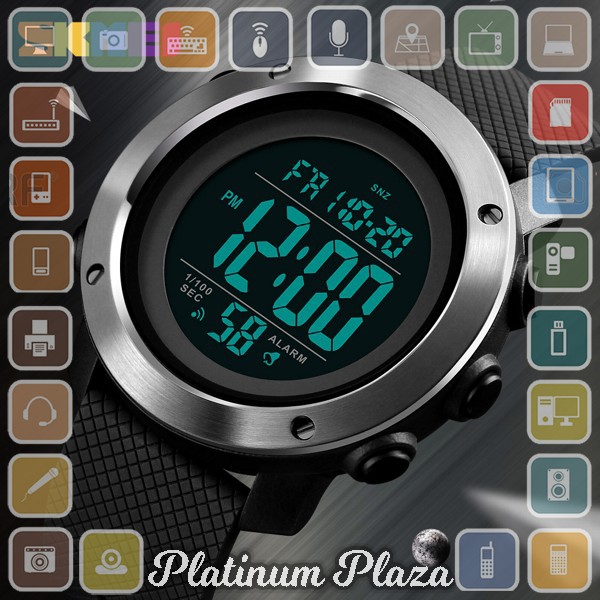 SKMEI Jam Tangan Digital Pria - 1434 - Black/Black`UJIHG3-