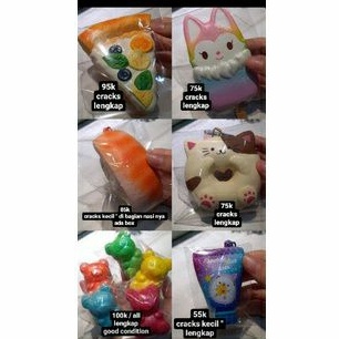 flash sale squishy  ibloom pizza/ibloom popsicle/ibloom sushi/cafe sakura/silly gummybears/ibloom me