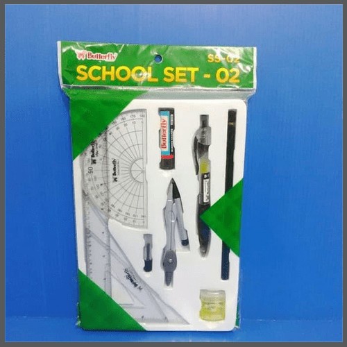 

Spesial Penggaris Butterfly School Set Garisan Butterfly Ss-02 Trendi