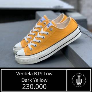  Sepatu  Pria Sepatu  Wanita Ventela BTS Low Dark Yellow 