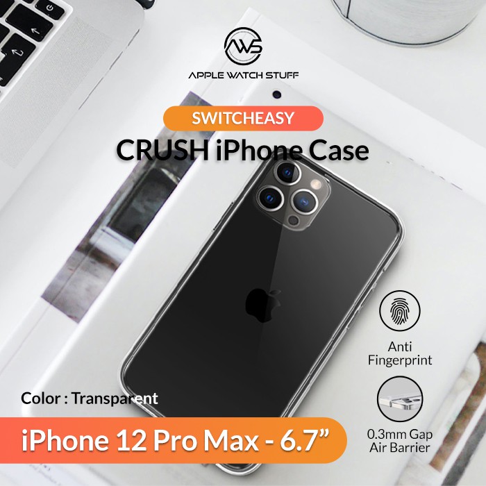 SwitchEasy Crush Case for iPhone 12 Pro Max 6.7 inch Transparent