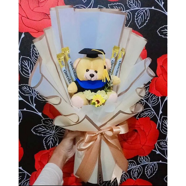 buket wisuda, Bouquet wisuda murah, buket boneka, Bouquet boneka Wisuda, buket bunga, buket wisuda B