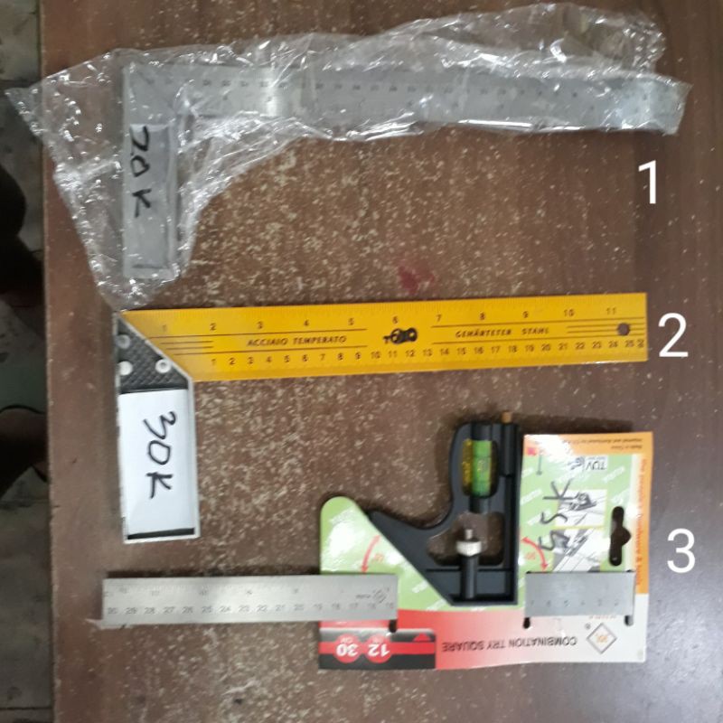 

penggaris siku L tukang waterpass 30cm