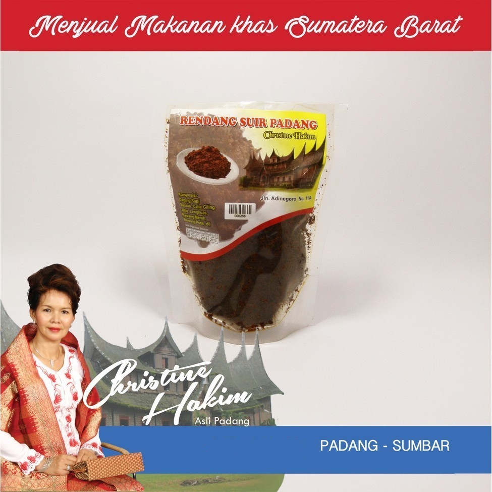 

Rendang Daging Suir Christine Hakim Khas Padang