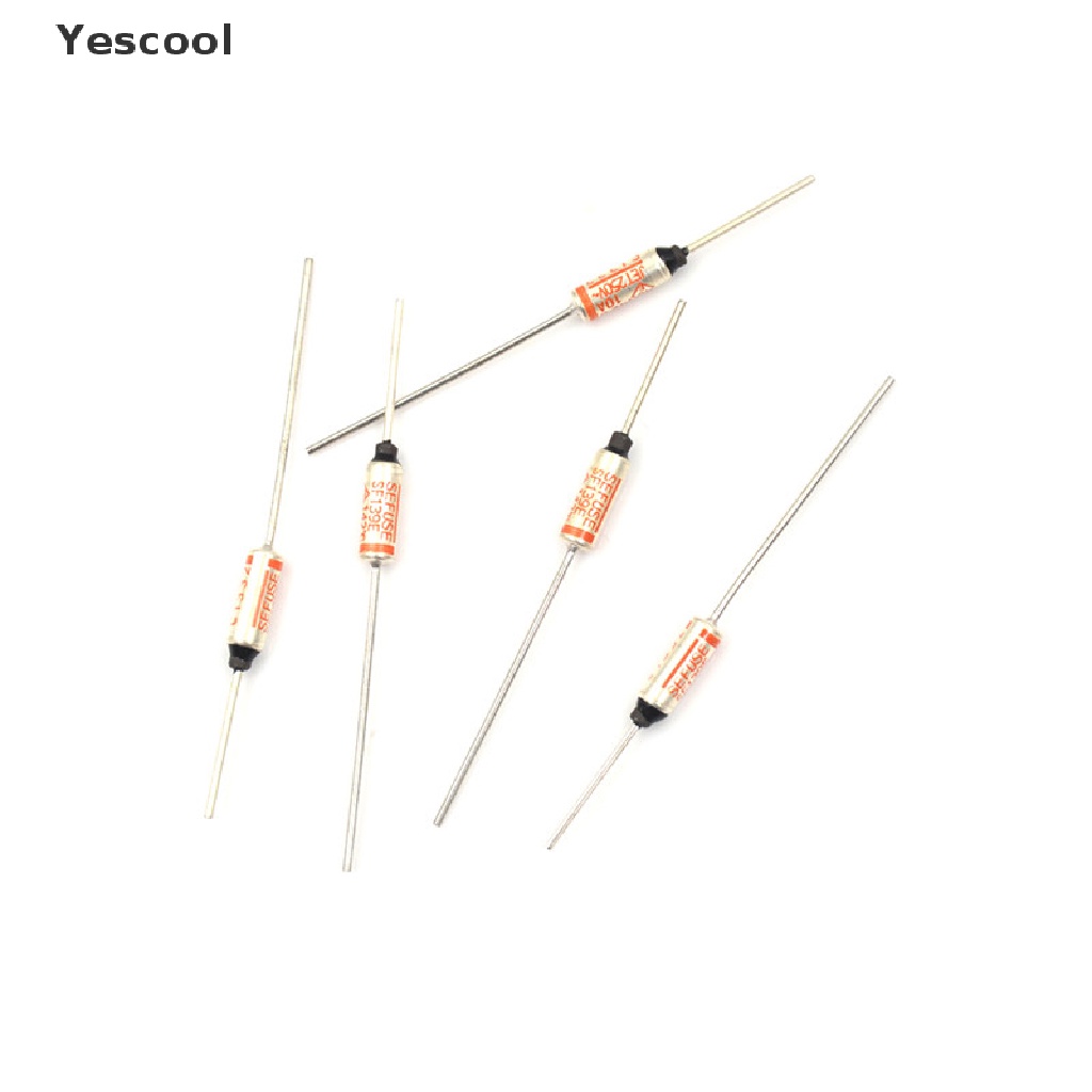 NEC Yescool 5pcs SF139E Sefuse Sekring Thermal 142°C 142 Celcius Derajat 10A 250V