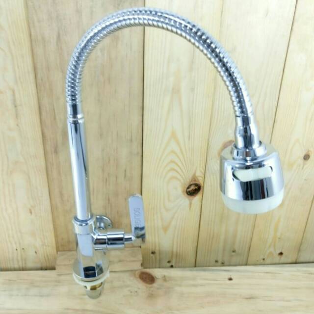 Kran sink fleksibel tanam / kran cuci piring soligen