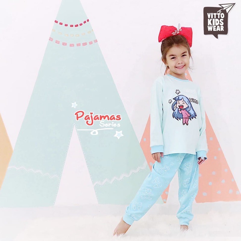 Piyama Anak Pajamas cute Sleepy Vitto