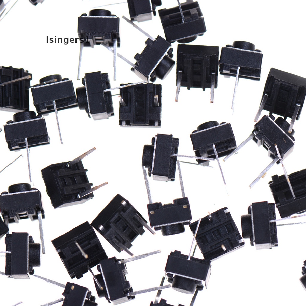 (lsingers1) 100pcs Tombol Tekan Tactile 2-pin Ukuran 6x6 X 5mm