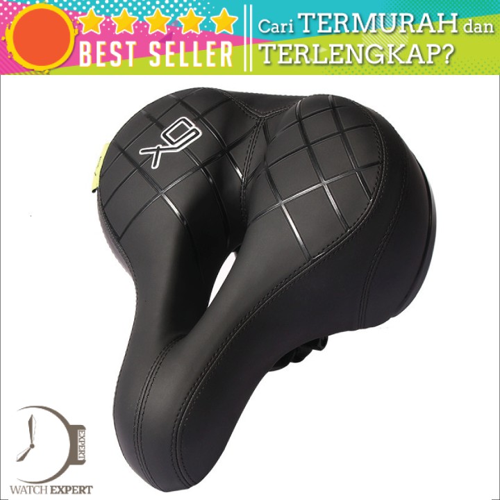 COD Jok Sadel Sepeda Empuk Comfortable Shock Absorption with Tail Warning Reflective Tape