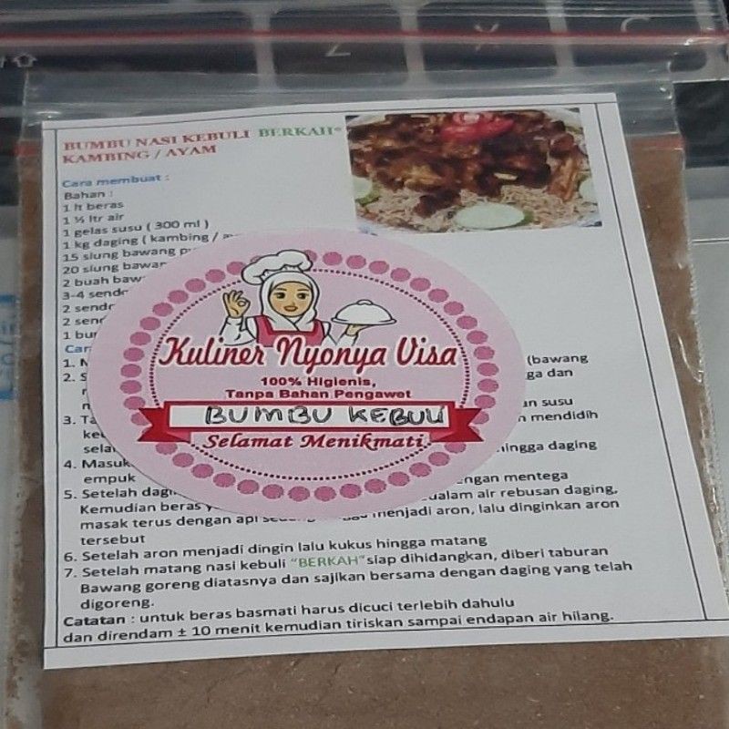 

PROMO BUMBU KEBULI/BRIYANI DAN MANDHI/KABSAH INSTAN UNTUK 2 LT BERAS DIJAMIN RASA MANTAP