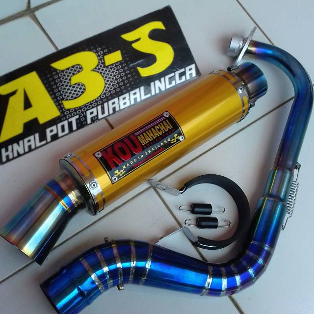 Knalpot kou bluee for mio sporty mio soul beat karbu beat fi