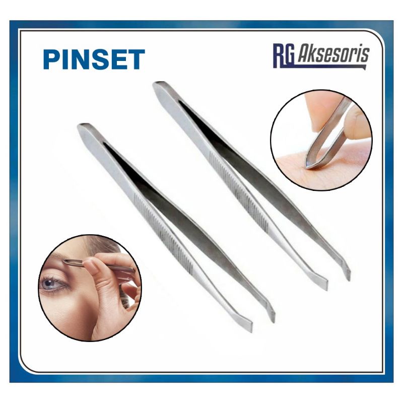 PINSET STEINLESS / PENJEPIT / PENCABUT BULU / RAMBUT / ALIS