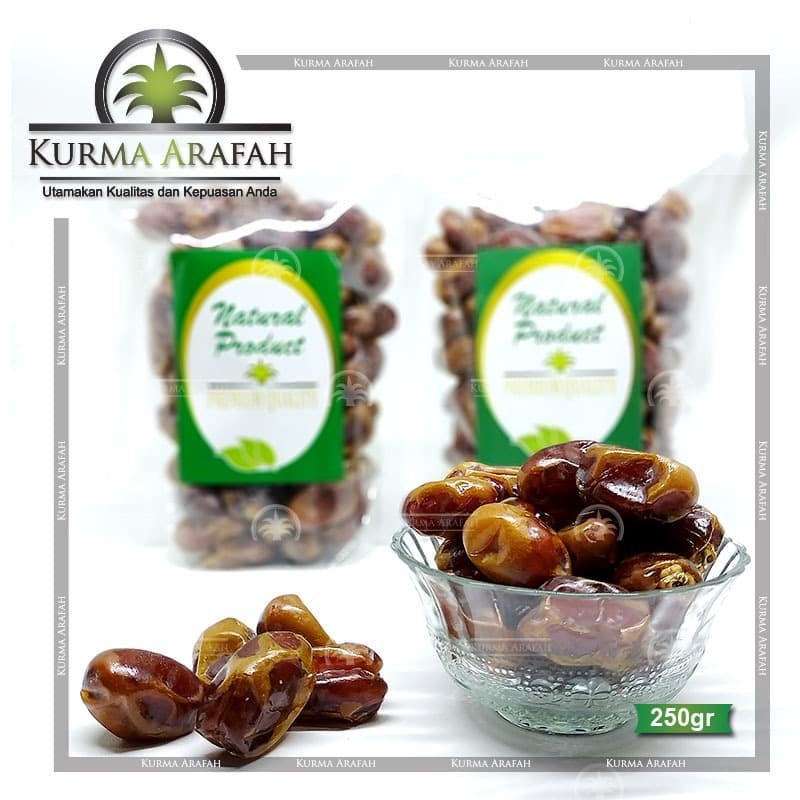 Kurma Khalas Premium Arafah 250gr Korma Arab