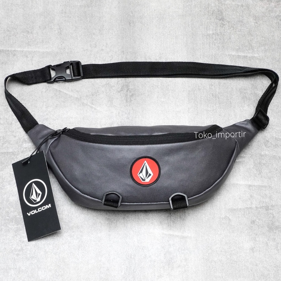 Waistbag Volcom Import Mirror Ori Tas Pinggang Pria Waterproof