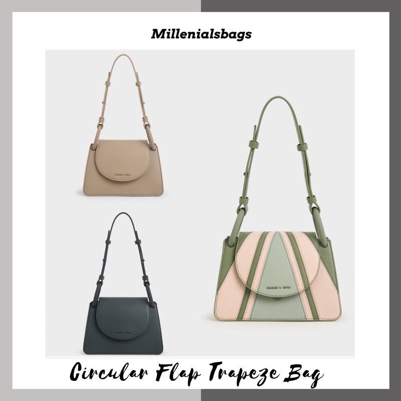 Cnk circular flap trapeze bag