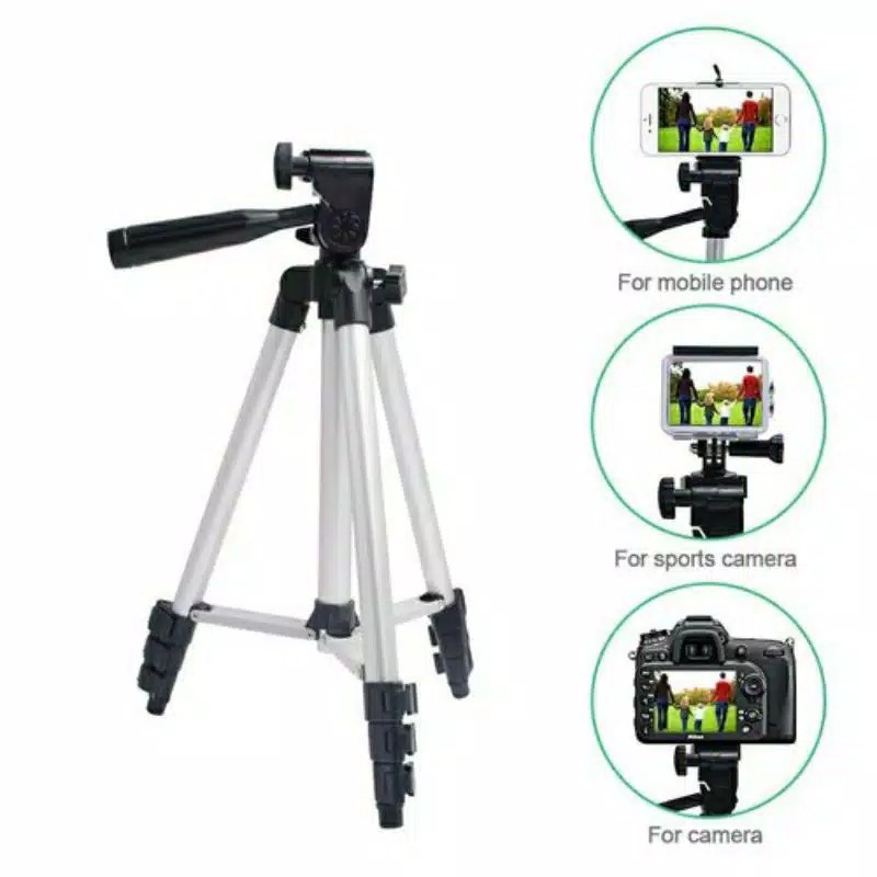 Tripod Hp / Tripod Kamera 1 meter / Tripod Handphone Free Holder U