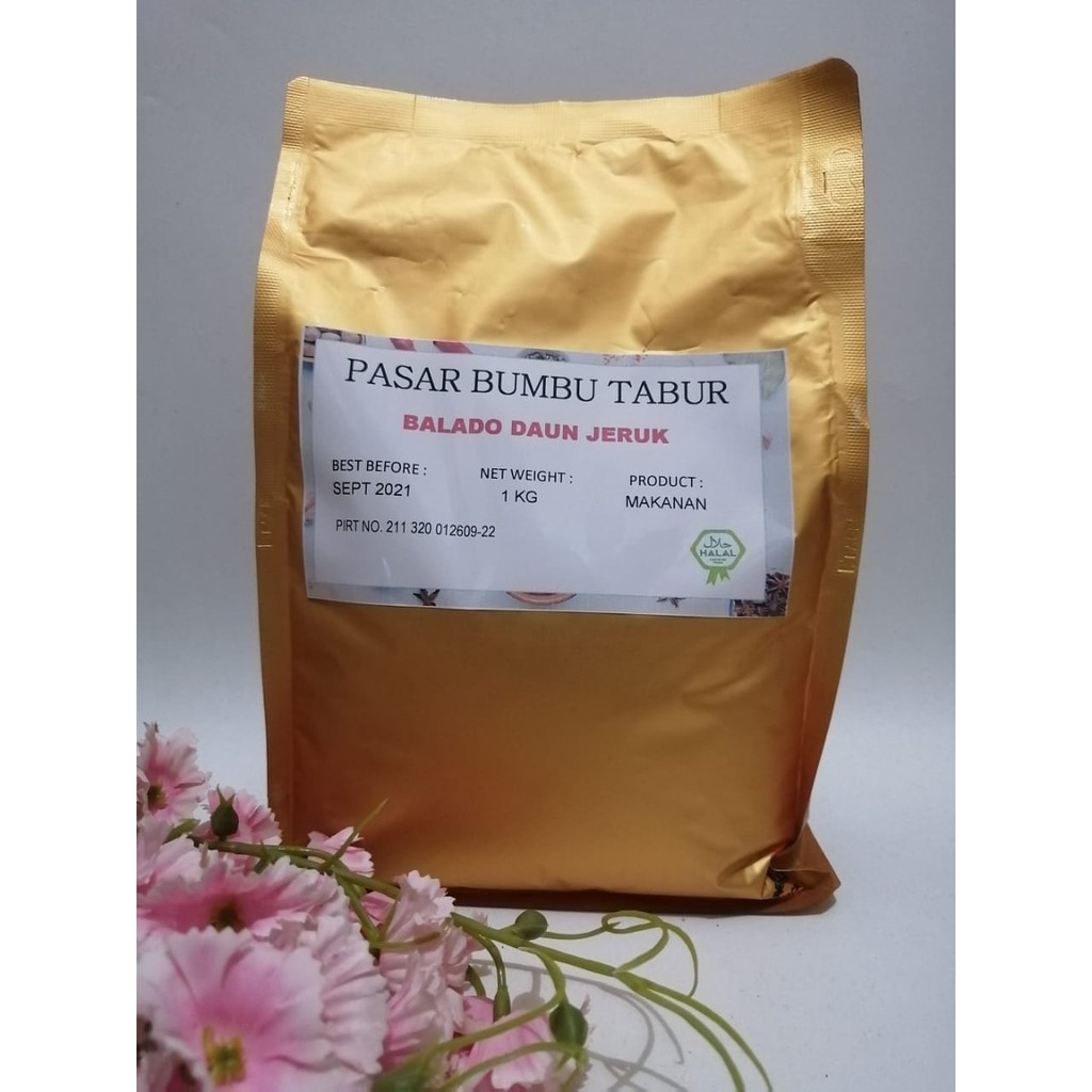 

BUMBU TABUR BALADO DAUN JERUK 1 KG BUBUK MAKANAN ENAK MURAH HALAL