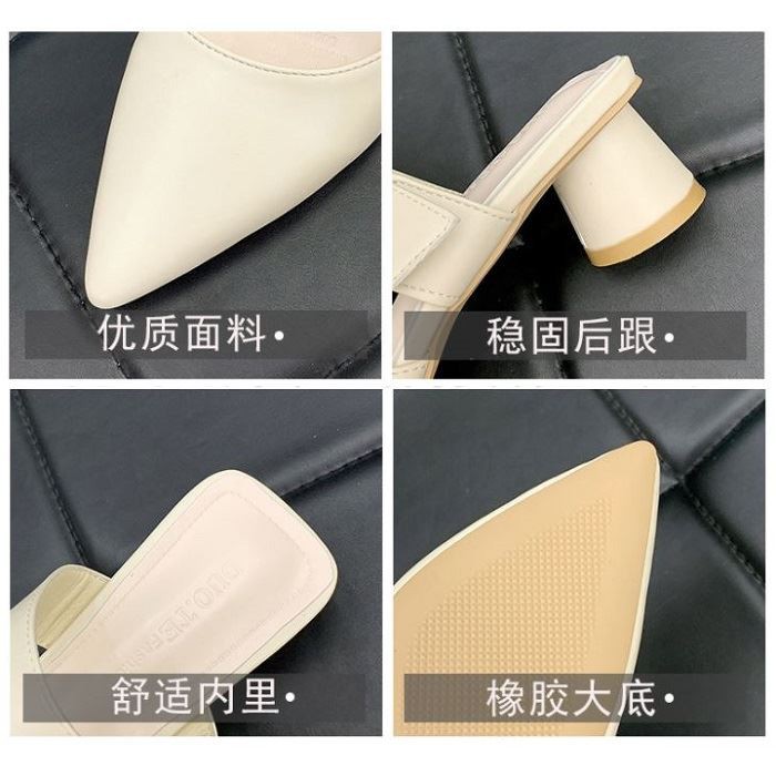 JSH 168 (SIZE 36-39) RISCE SANDAL HEELS 4CM IMPORT WANITA CEWEK PEREMPUAN JAKARTA BATAM FASHION