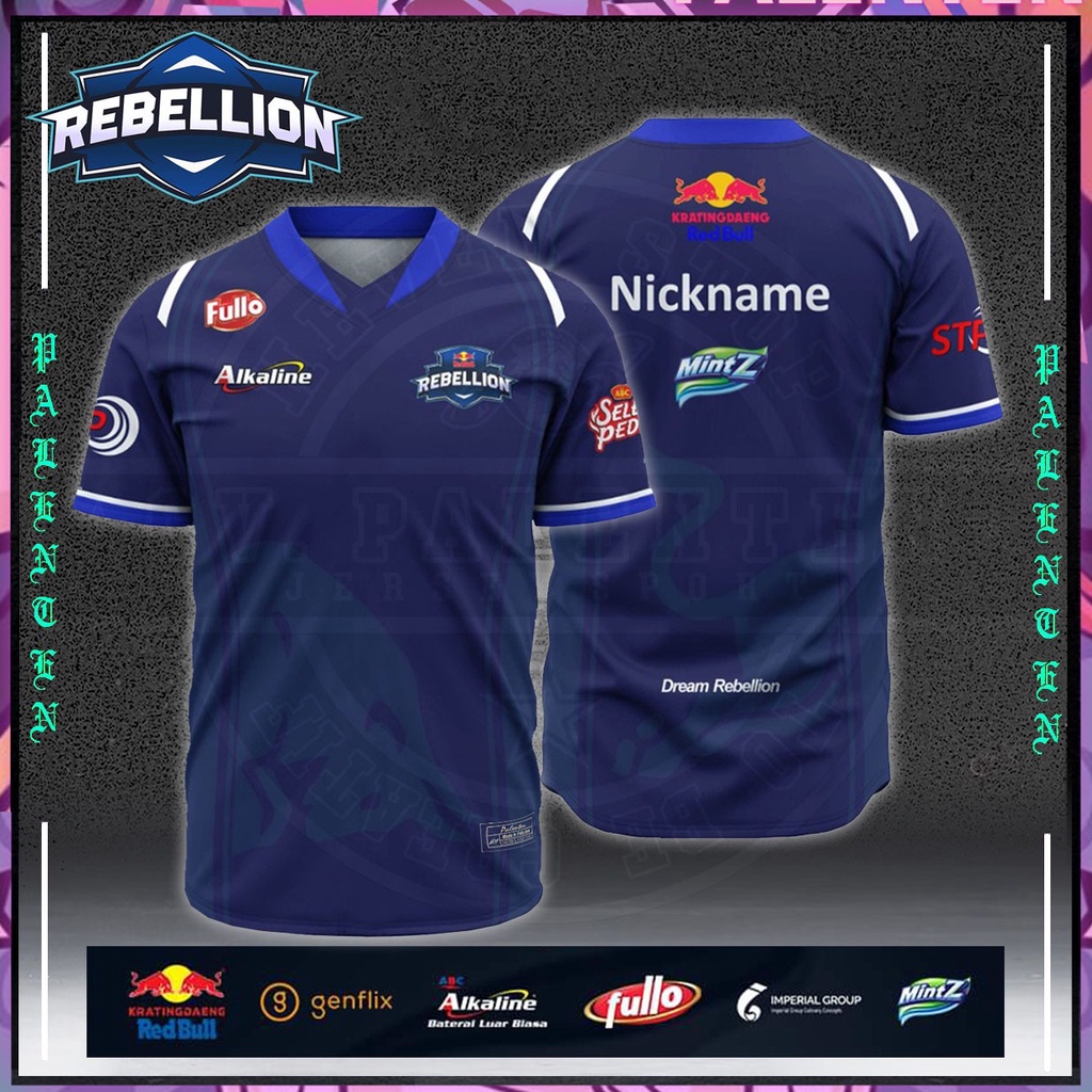 [RAYHAZ] - JERSEY GAME REBELLION MURAH BISA COSTUM NAMA