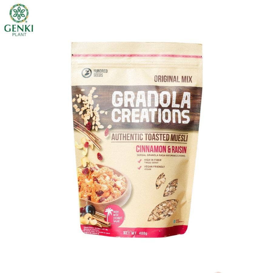 

Granola Creations Authentic Toasted Muesli Cinnamon & Raisin - 400 g