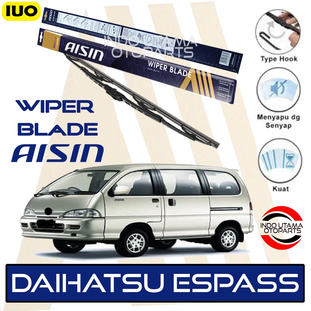 Wiper Mobil Daihatsu Espass AISIN Sepasang 16-18&quot; ORIGINAL