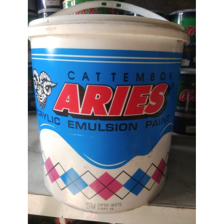 Cat Tembok ARIES 5 kg PUTIH