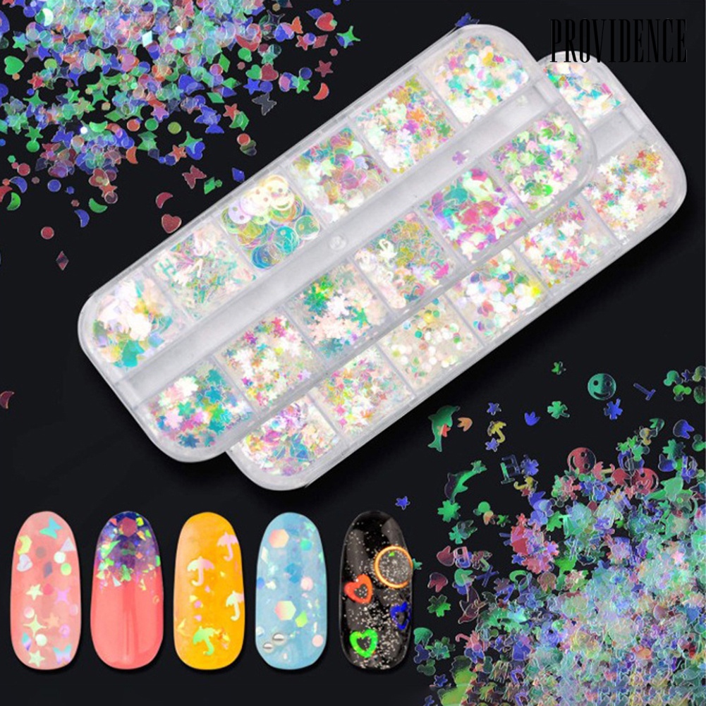 Providence Nail Art Butterfly Star Heart Circle Sequins DIY Glitter Flakes Manicure Decor